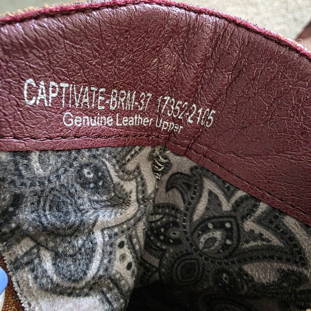 Spring Step Multicolor Ankle Boots - Picture 3 of 6